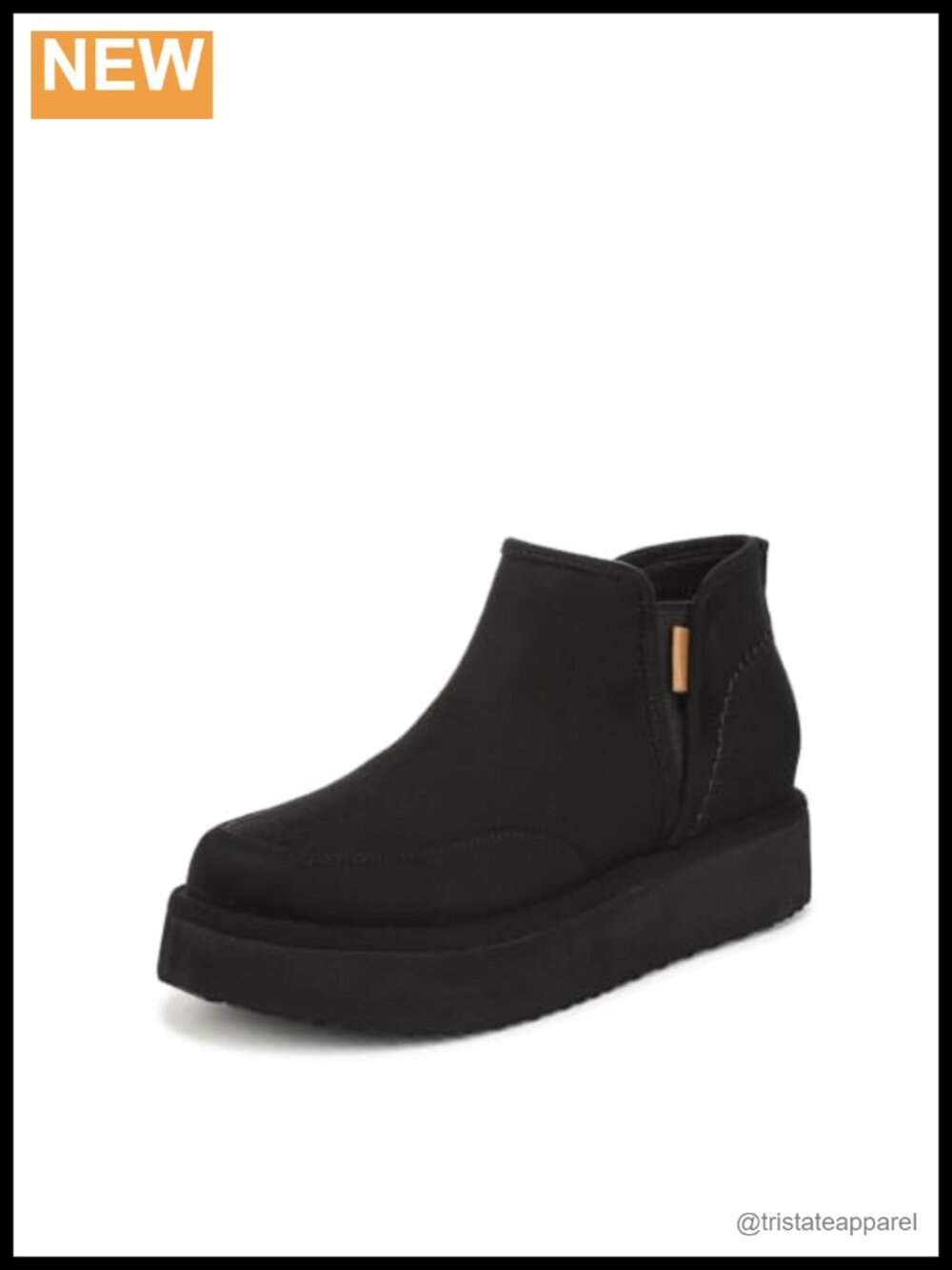 Chill Out Chelsea Short Bootie Women's Ankle Platform Boots Slip-On Block Heel